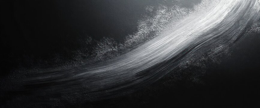 Dynamic Abstract Composition Gray Brush Strokes Dramatic Lighting Monochrome Background Grunge Texture Design