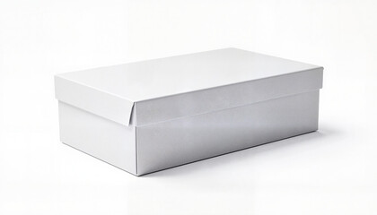 Naklejka premium Rectangular Box Mockup on plain white background