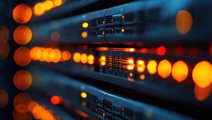 Illuminated Data Center Servers: A Glimpse into the Digital Core