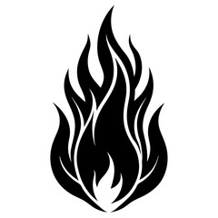flame Black fire vector
