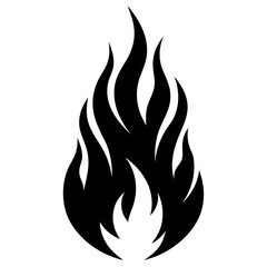 flame Black fire vector