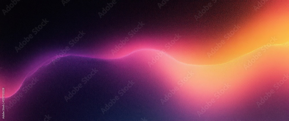 Aufkleber Vibrant Abstract Gradient Background Smooth Transitions from Purple to Orange Dreamy Soft Lighting Color Blending