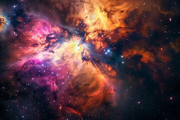 Orion Nebula Cosmic Clouds, Stars, Nebulae, and Galactic Dust