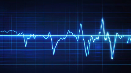An electrocardiogram (ECG) displays heart wave patterns, indicating a cardiogram report related to heart attack risk.