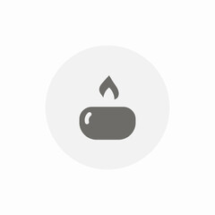 bar burn icon sign vector