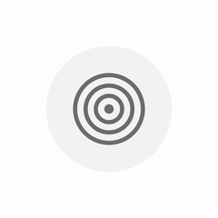 circle center icon sign vector