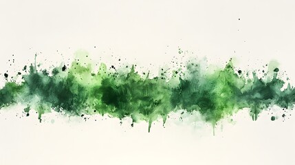 Vibrant Green Watercolor Texture Abstract Nature Background