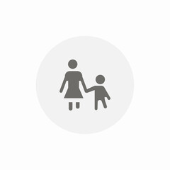father kid icon sign vector