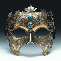 Ornate Decorative Mask with Intricate Design Elements
