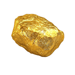 bright gold nugget on Transparent PNG