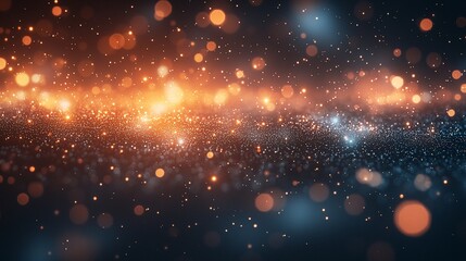 Fototapeta premium Abstract glowing particles background