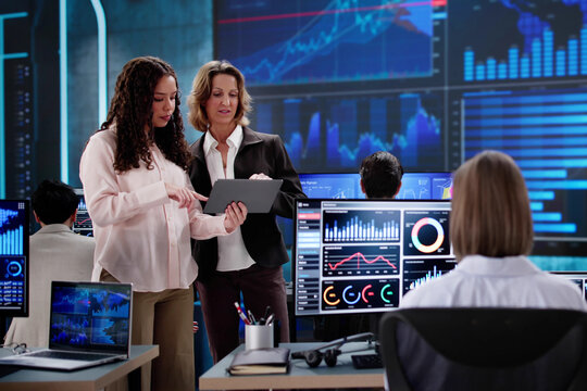 Financial Advisor Analyzing KPI Dashboard