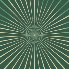 Fototapeta premium Radiant Green Sunburst Background Design