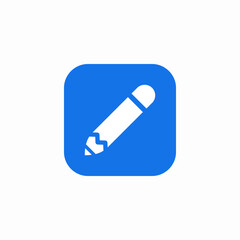 app pencil icon sign vector