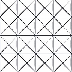 Fototapeta premium Geometric Triangular Pattern on White Background