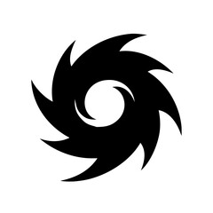 Obraz premium hurricane icon icon, hurricane icon silhouette vector -, hurricane icon Editable Vector Illustration.