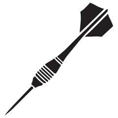 Dart Silhouette Vector Precision Throwing Game Recreation Sport