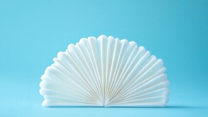 Artistic Arrangement of Cotton Swabs on a Turquoise Background