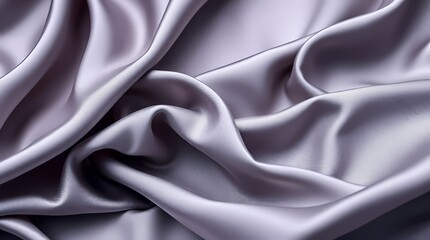 Fototapeta premium Elegant lavender silk fabric showcasing intricate folds in natural lighting. Generative AI