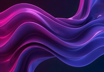 Obraz premium modern liquid abstract background with vibrant neon pink purple swirls 