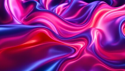 Fototapeta premium colorful abstract fluid art background with flowing pink and purple waves 