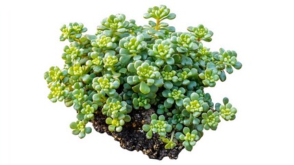 Lush Green Succulent Plant on Dark Soil