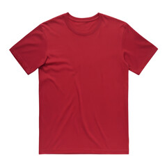 Naklejka premium Red T-Shirt Template for Design Mockup