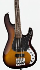 Obraz premium bass guitar olated background generative ai music jazz instrument isolated musical alto sound blues band musician tenor melody play musical instrument classical concert background photorealistic