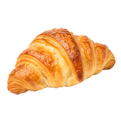 Croissant isolated on transparent background