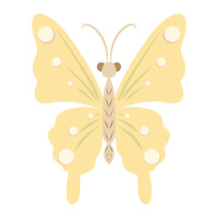 Cute cartoon butterfly vector illustration