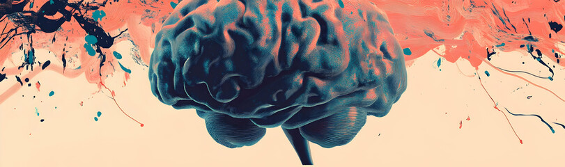 Innovative AI brain illustration symbolizing artificial intelligence and technological progress AI Generated