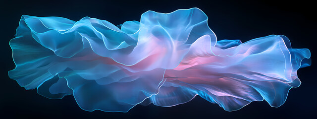 Obraz premium Futuristic Light Fabric in Motion