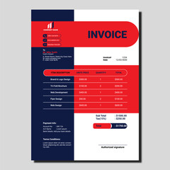 Corporate Invoice Design with Payment Details