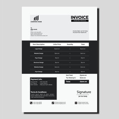 Corporate Invoice Design with Payment Details
