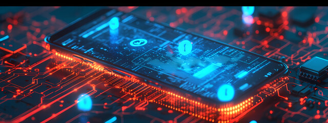 Obraz premium Innovative Mobile Payment Interface with AI Integration