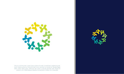 Global Community Logo Icon Elements Template. Community human Logo template vector. Community health care. Abstract Community logo. Social Networking logo designs.