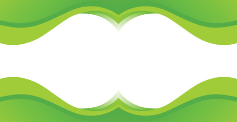 abstract green wave with white background. modern green wave vector