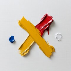 Colorful spray-painted letter X on white background captures the essence of urban street art in a vibrant expression of creativity