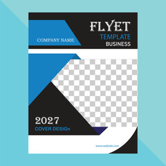 Flat design travel poster or flyer template