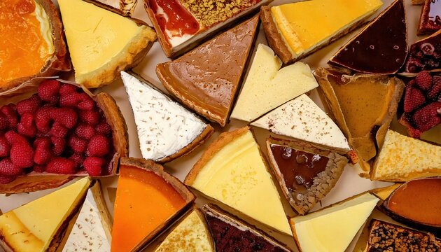 Variety of delicious desserts displayed on a table at a dessert tasting event