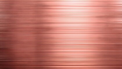 Refined rose gold brushed metal texture with soft, horizontal streaks and subtle light reflections. Abstract rose gold background