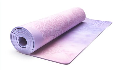 beautiful watercolor yoga mat featuring gradient of pink and purple hues, perfect for enhancing your practice