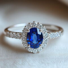 Diana ring-inspired, Saphire