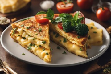 Delicious, Fluffy Omelet Made with Fresh Eggs | Generative AI