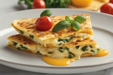 Delicious, Fluffy Omelet Made with Fresh Eggs | Generative AI