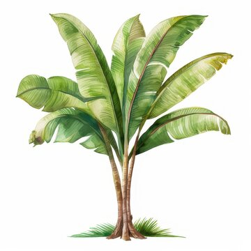 palm tree isolated on white