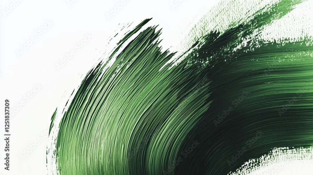Aufkleber Brush Strokes of Cream Create an Abstract Expression on a Neutral Canvas Inviting Contemplation