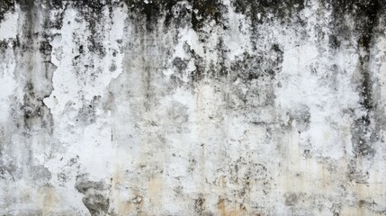 Obraz premium Texture of a grungy white concrete wall as a background or wallpaper