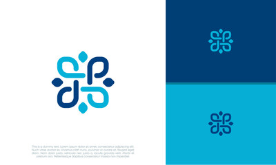 Fototapeta premium Human Resources Consulting Company, Global Community Logo 