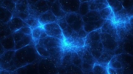 Obraz premium Dark blue and glow particle abstract background.